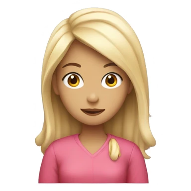 Girl with winner sticker