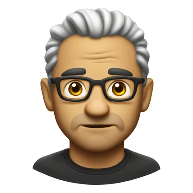 sly smerk with raised eyebrow sticker