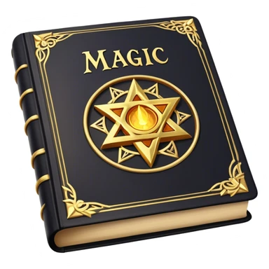 Open Spell book of magic sticker