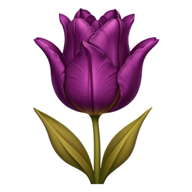 brown tulip sticker