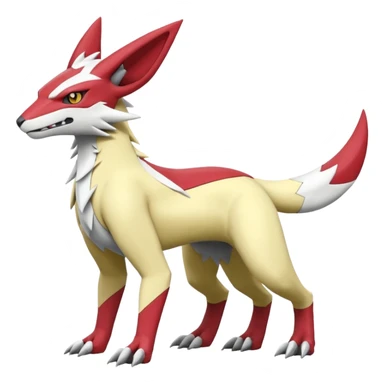 Zeraora-Lombax-Sergal-Zangoose-Cyclizar-Genesect-Pokémon, full body sticker
