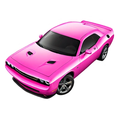 Pink dodge challenger  sticker