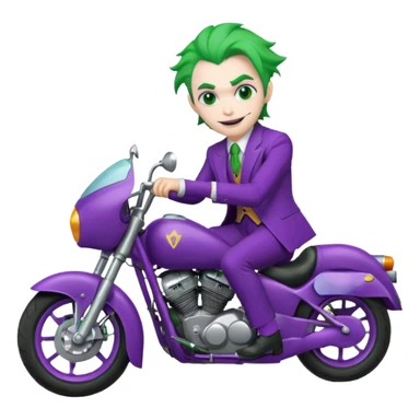 Le joker sur une moto sticker