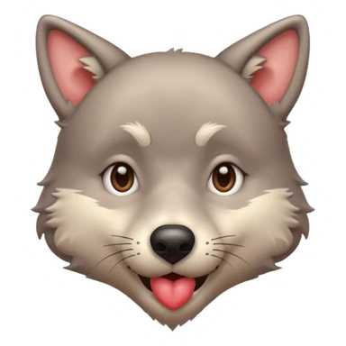 Mr. Wolf sending a kiss sticker