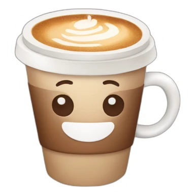 kawaii coffee sticker