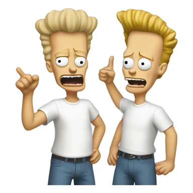 Beavis and Butthead saying Charlotte is hot sticker