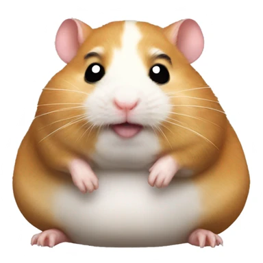 Fat fat fat spiderman hamster head sticker