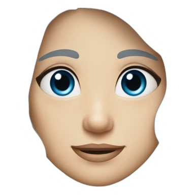 Grey hair, thinning on top, blue eyes, dimple on right cheek, gap between upper two front teeth, no mustache sticker