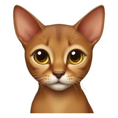 cute abyssinian cat sticker