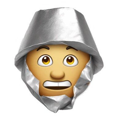 the stupid face with the tinfoil hat sticker
