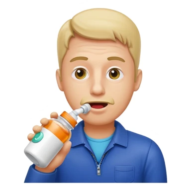 Alpha rizz skididi toilet camera man drinking out of a pill bottle sticker