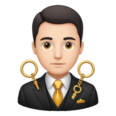 Official with Clusters of Keys Around Their Necks sticker