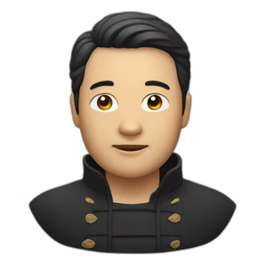 homme noir chinois sticker