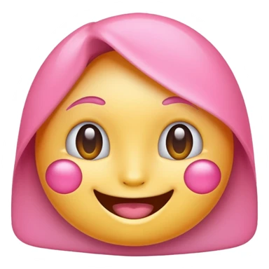 pretty pink emoji sticker