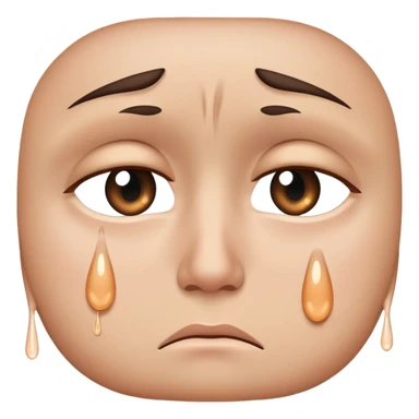 Sad eyes with one tear falling sticker