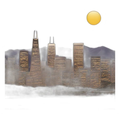 San Francisco skyline sticker
