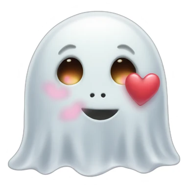 cute-ghost-kisses-hearts sticker