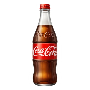 Coke glass bottle sticker