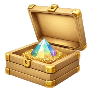 open box with sparkles above sticker