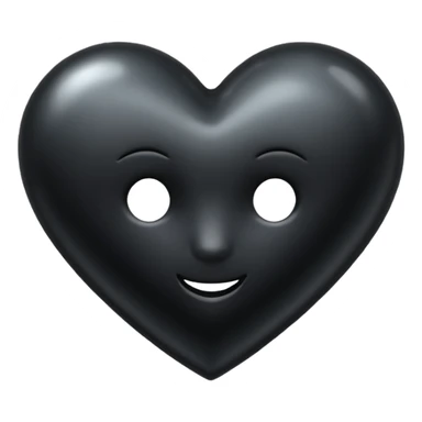 Black Heart H sticker