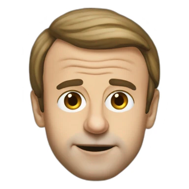 Emmanuel Macron with the Big Nose sticker