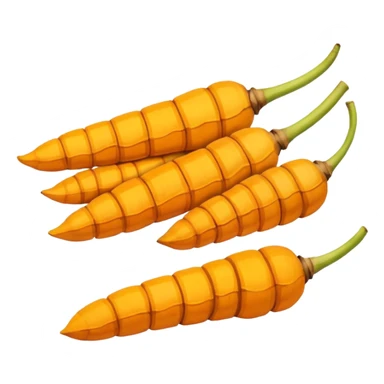 turmeric root dry and cut sticker