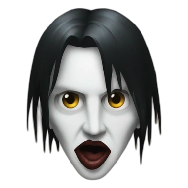 Marilyn manson metal music sticker