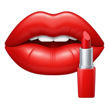 Lipstick mark kiss sticker