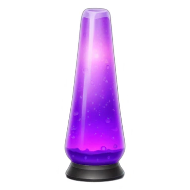 A purple lava lamp sticker