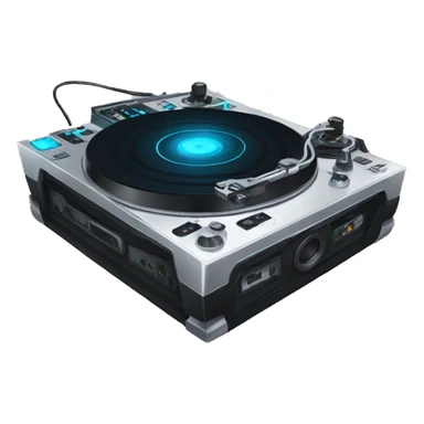 edm dj raving turntables hype sticker