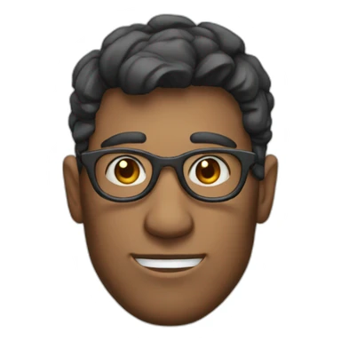 hand vulcan mix with nerd face sticker