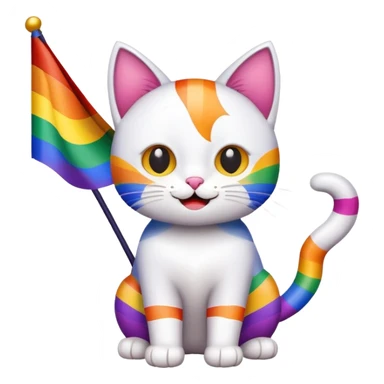 gay cat sticker