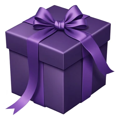  gift box dark purple sticker