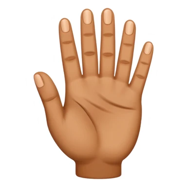 una mano sacando tres dedos sticker