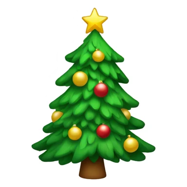 Christmas tree sticker