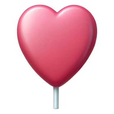 Heart candy: A round candy with a small paddle in the center sticker