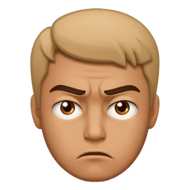 man both sad and angry sticker