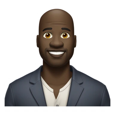 white shaq sticker