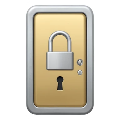 Keycard lock on aDoor sticker