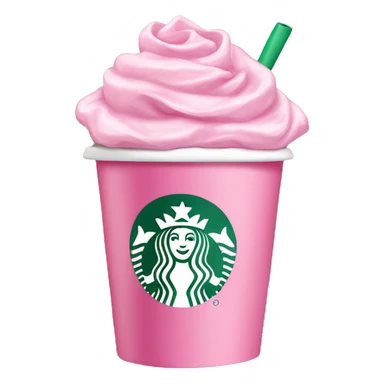 pink starbucks cup with coquette bow  sticker