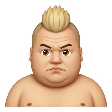 fat man mohawk sticker