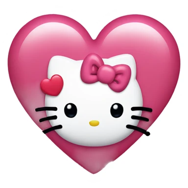 Hello kitty heart sticker