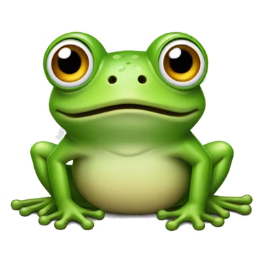 frog with air pods  sticker