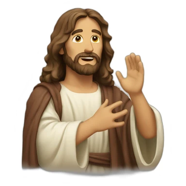 Jesus curando a alguien sticker