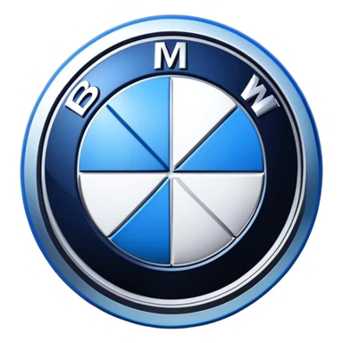 BMW emoji logo sticker