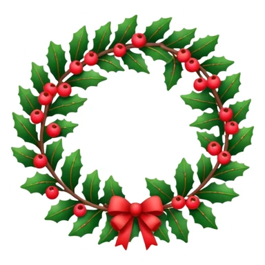 christmas wreath border with space inside sticker