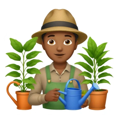 Urban Gardener black man sticker