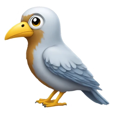A bird wearing a hoodie sticker