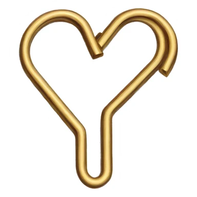 paper clip heart sticker