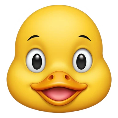 emoji face making duck lips (ios emoji style) sticker